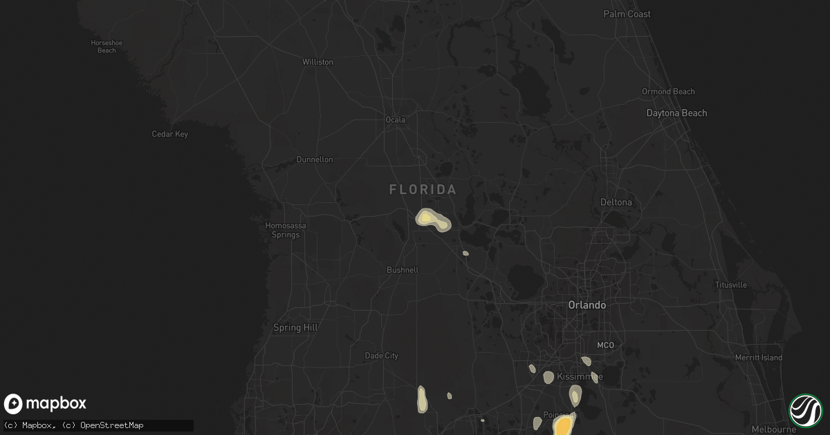 Hail map in Wildwood, FL on June 15, 2014
