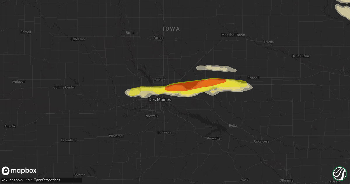 Hail map in Altoona, IA on June 15, 2017