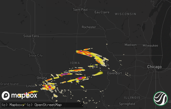 Hail map preview on 06-15-2017