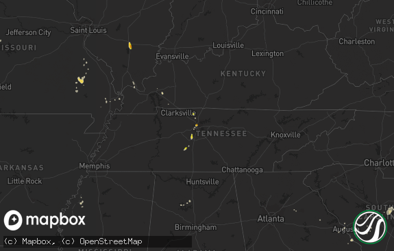 Hail map preview on 06-15-2018