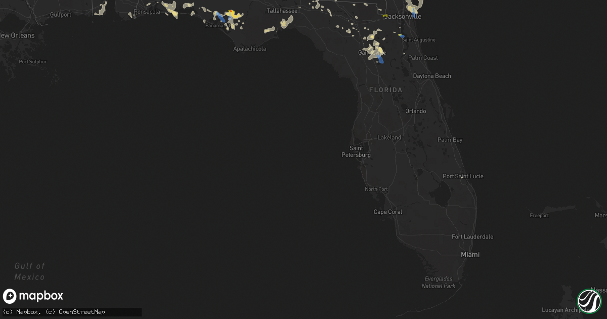 Hail map in Florida on June 15, 2021