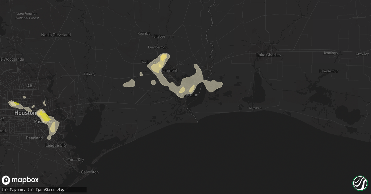 Hail map in Port Arthur, TX on June 15, 2021
