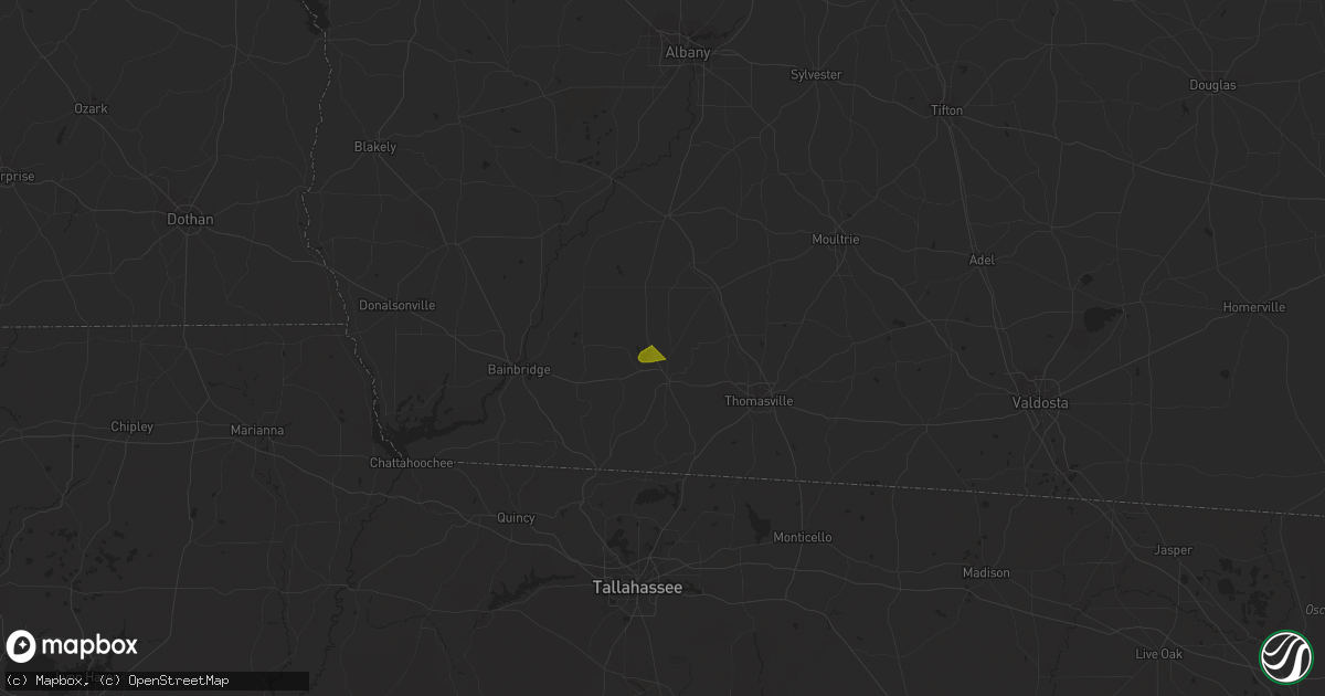 Hail map in Cairo, GA on June 15, 2023