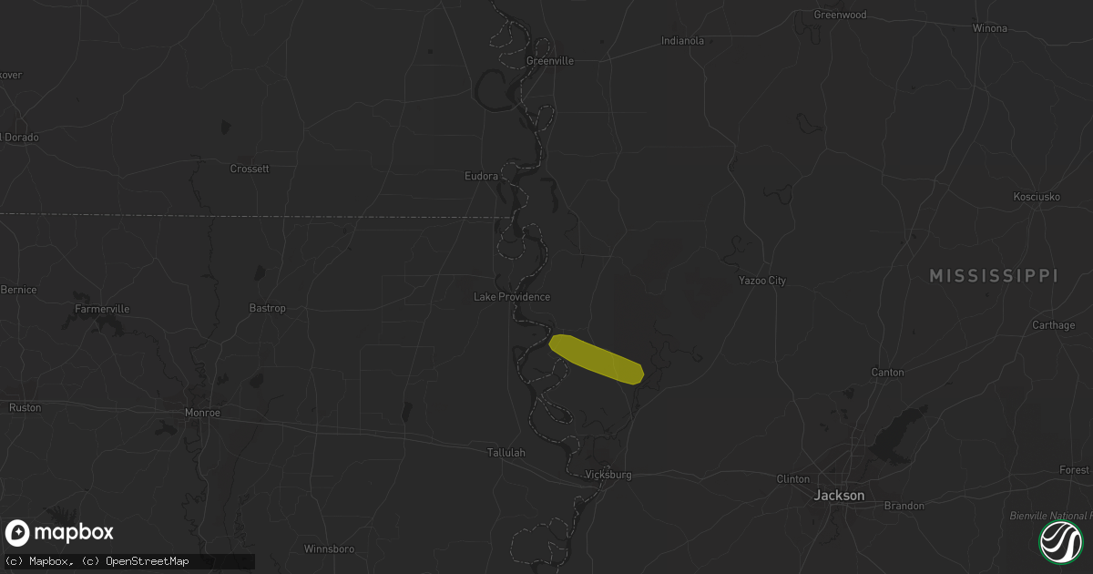 Hail map in Mayersville, MS on June 15, 2023