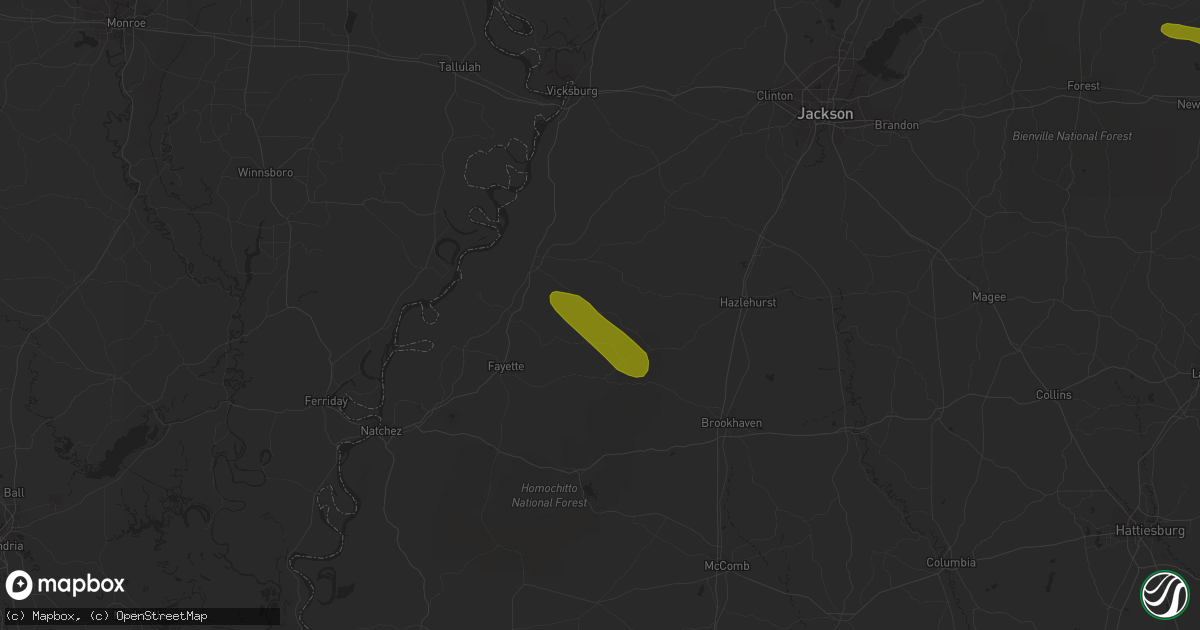 Hail map in Pattison, MS on June 15, 2023
