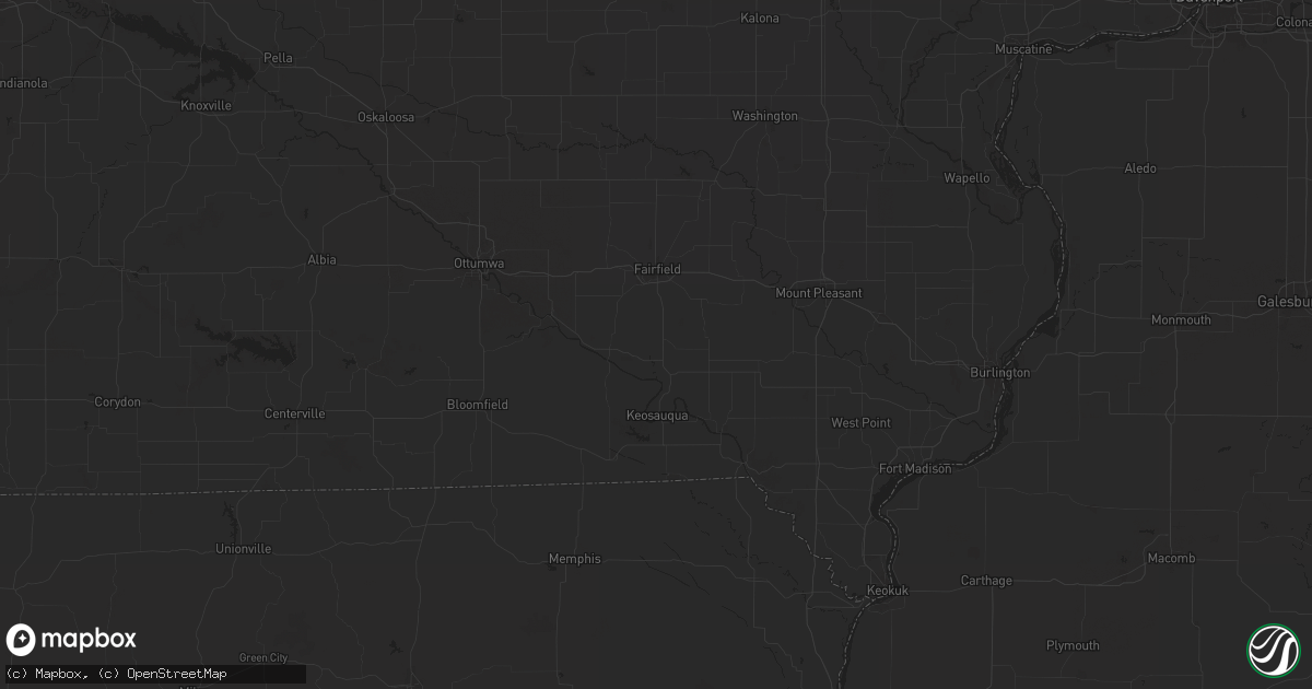 Hail map in Birmingham, IA on June 15, 2024
