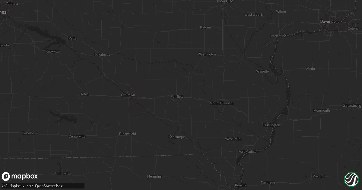 Hail map in Fairfield, IA on June 15, 2024
