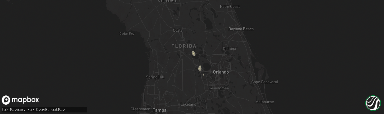 Hail map in Leesburg, FL on June 15, 2024