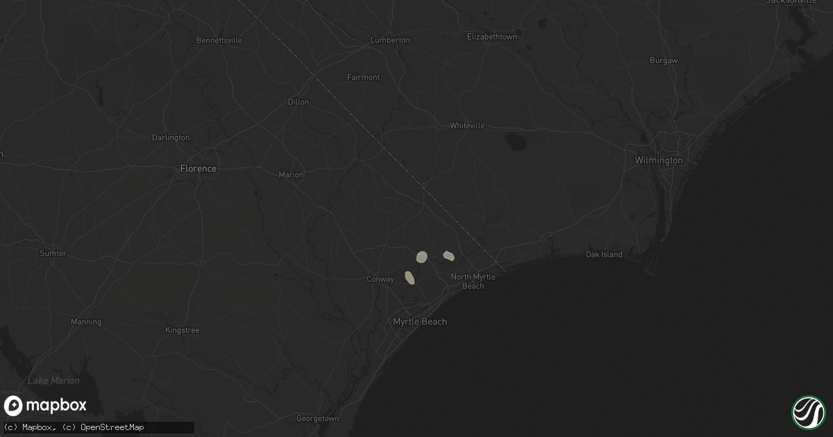Hail map in Loris, SC on June 15, 2024