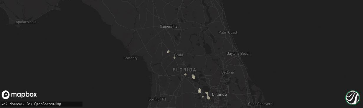 Hail map in Ocala, FL on June 15, 2024