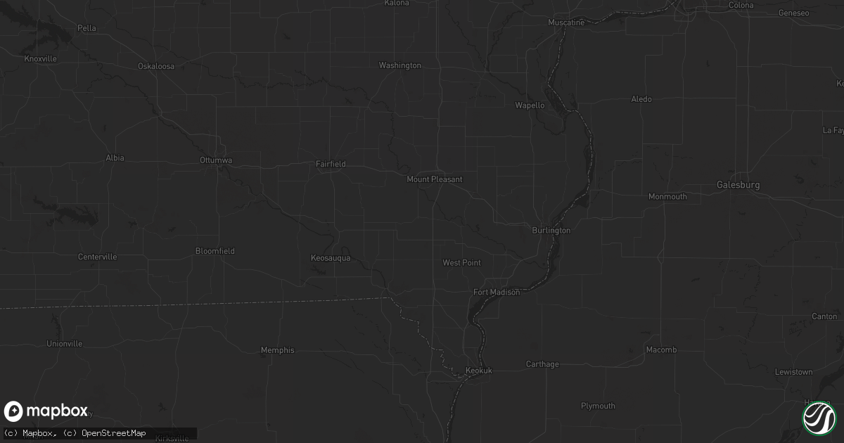 Hail map in Salem, IA on June 15, 2024