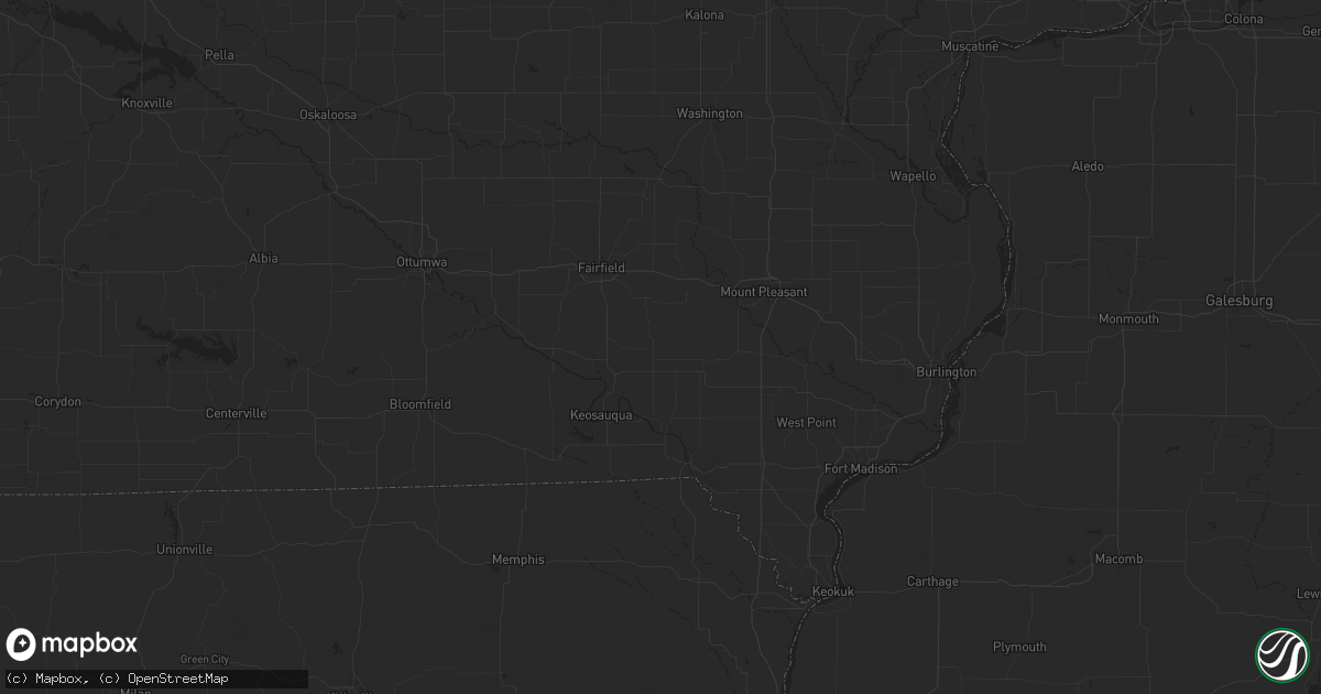 Hail map in Stockport, IA on June 15, 2024