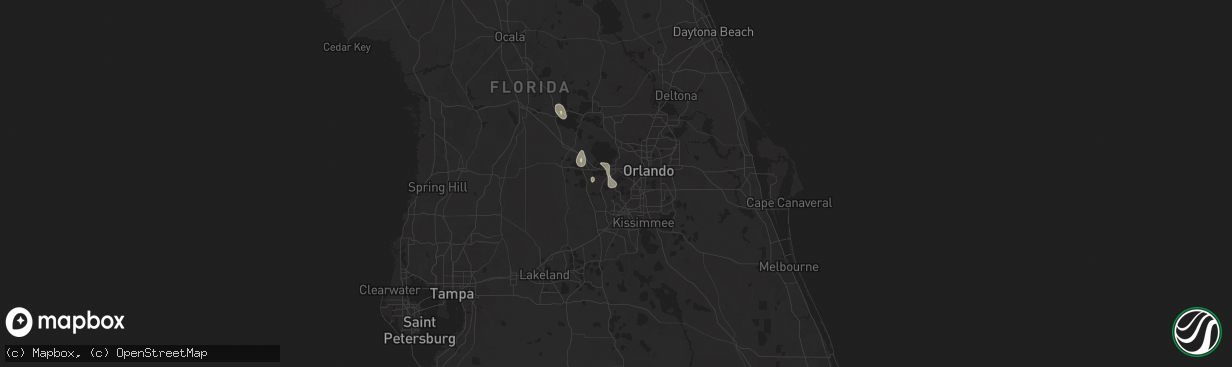 Hail map in Windermere, FL on June 15, 2024