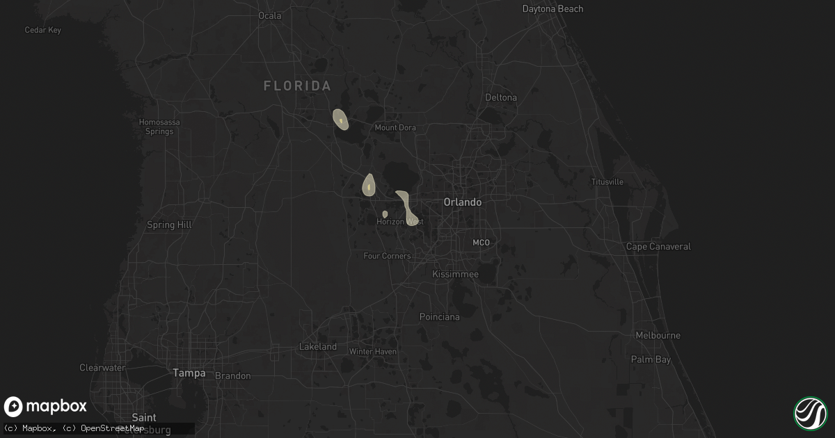 Hail map in Windermere, FL on June 15, 2024
