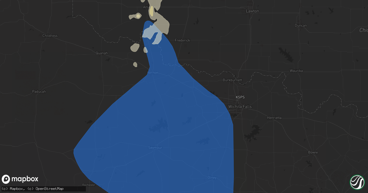 Hail map in Electra, TX on June 15, 2025