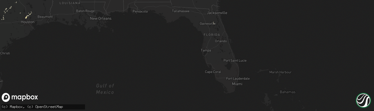 Hail map in Florida on June 15, 2025