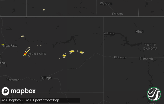 Hail map preview on 06-15-2025