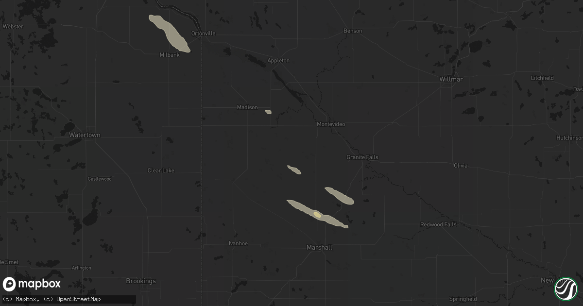 Hail map in Boyd, MN on June 15, 2026