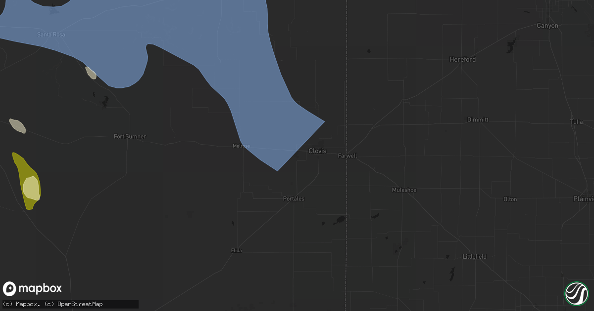 Hail map in Cannon Afb, NM on June 15, 2026