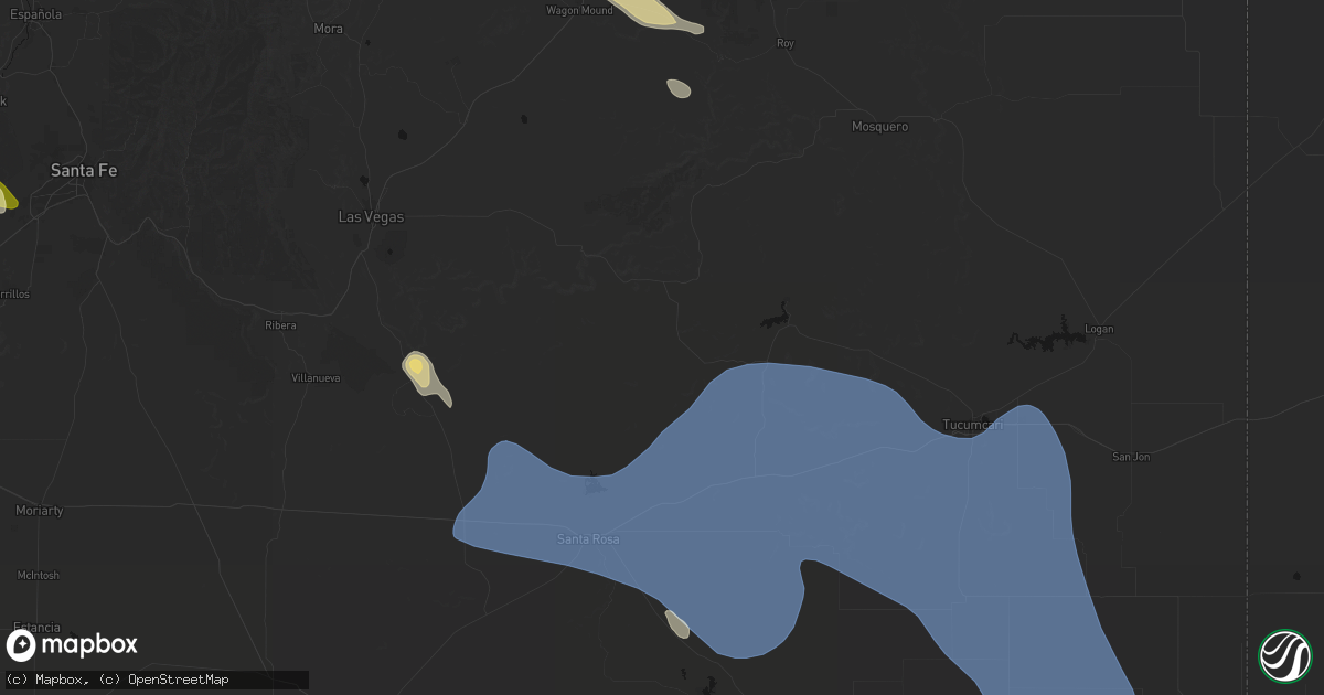 Hail map in Garita, NM on June 15, 2026