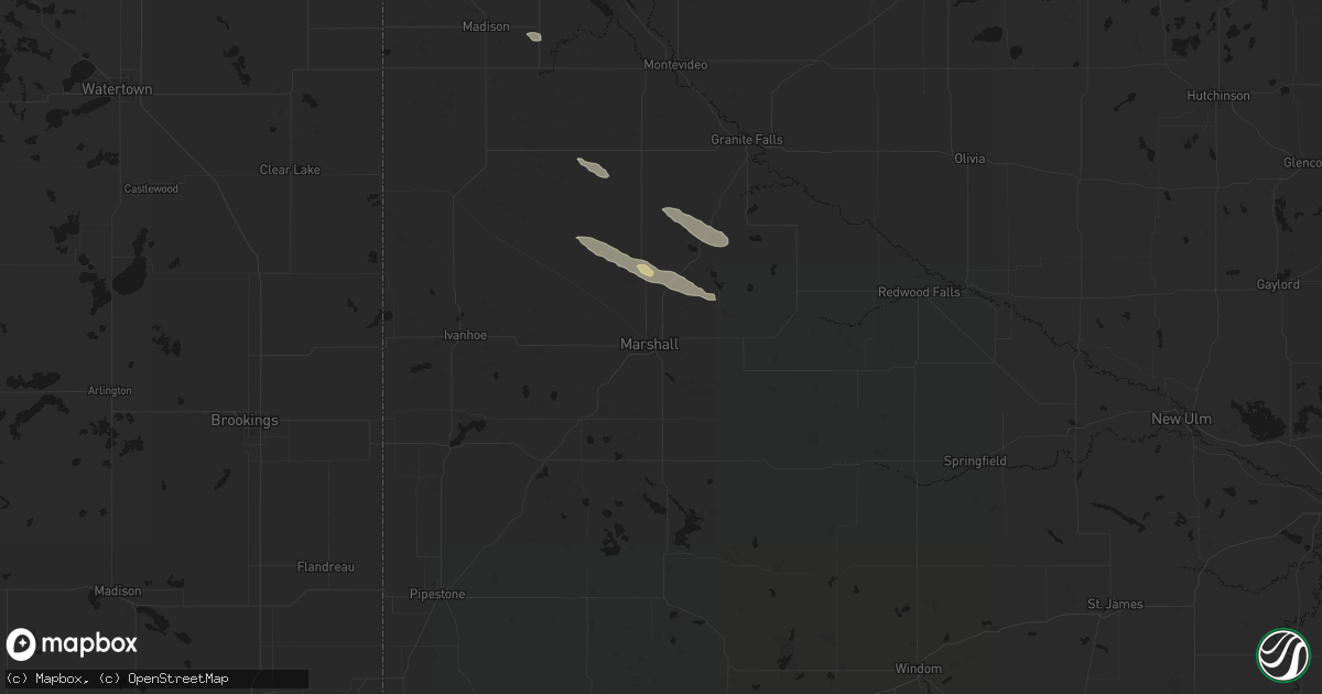 Hail map in Marshall, MN on June 15, 2026