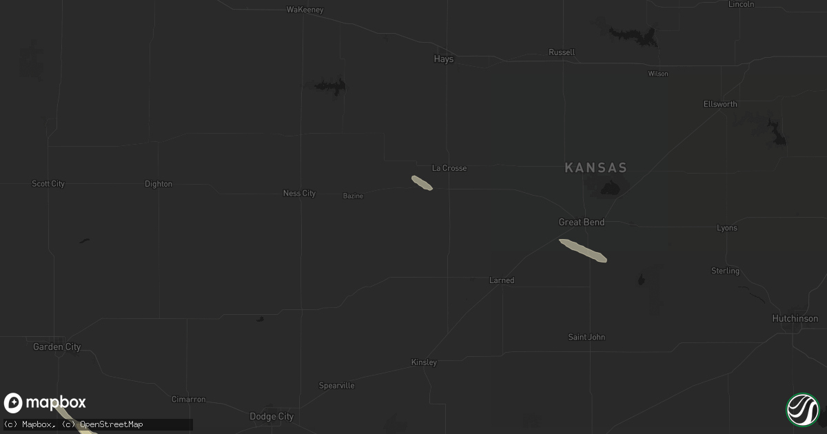 Hail map in Nekoma, KS on June 15, 2026