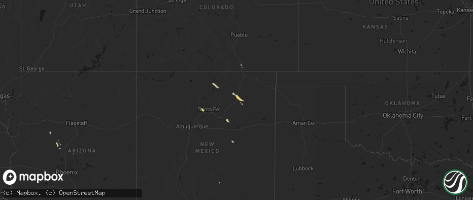 Hail map on June 15, 2026