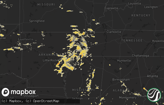 Hail map preview on 06-16-2011