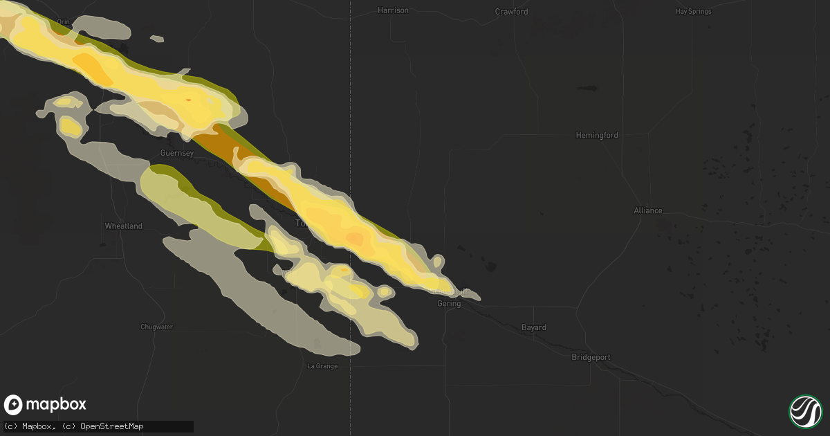 Hail map in Mitchell, NE on June 16, 2015