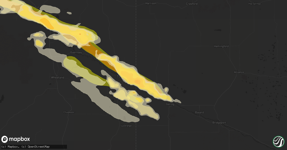 Hail map in Morrill, NE on June 16, 2015