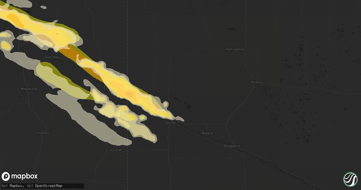 Hail map in Scottsbluff, NE on June 16, 2015