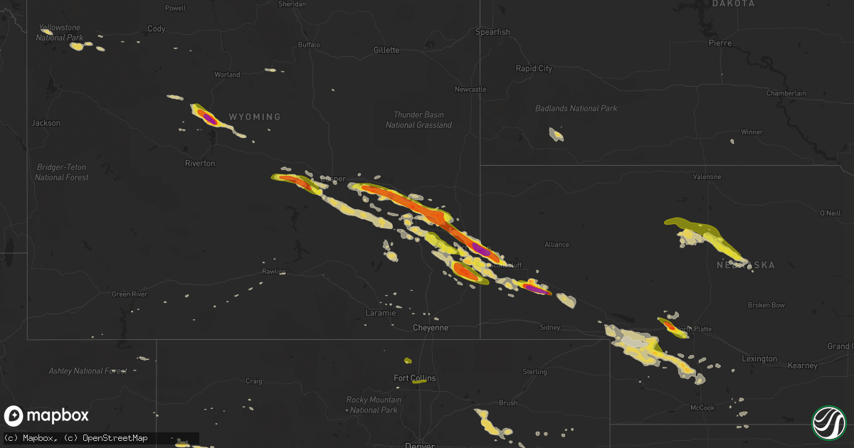 Hail map on June 16, 2015