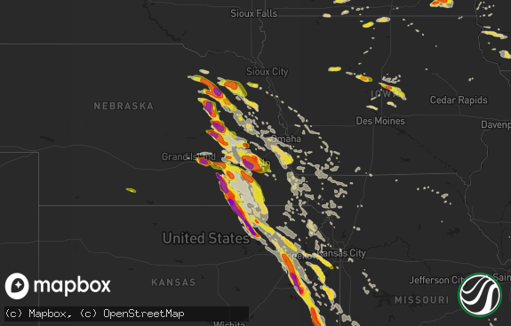 Hail map preview on 06-16-2017