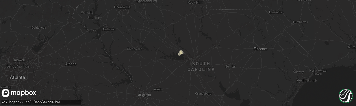 Hail map in Chapin, SC on June 16, 2018