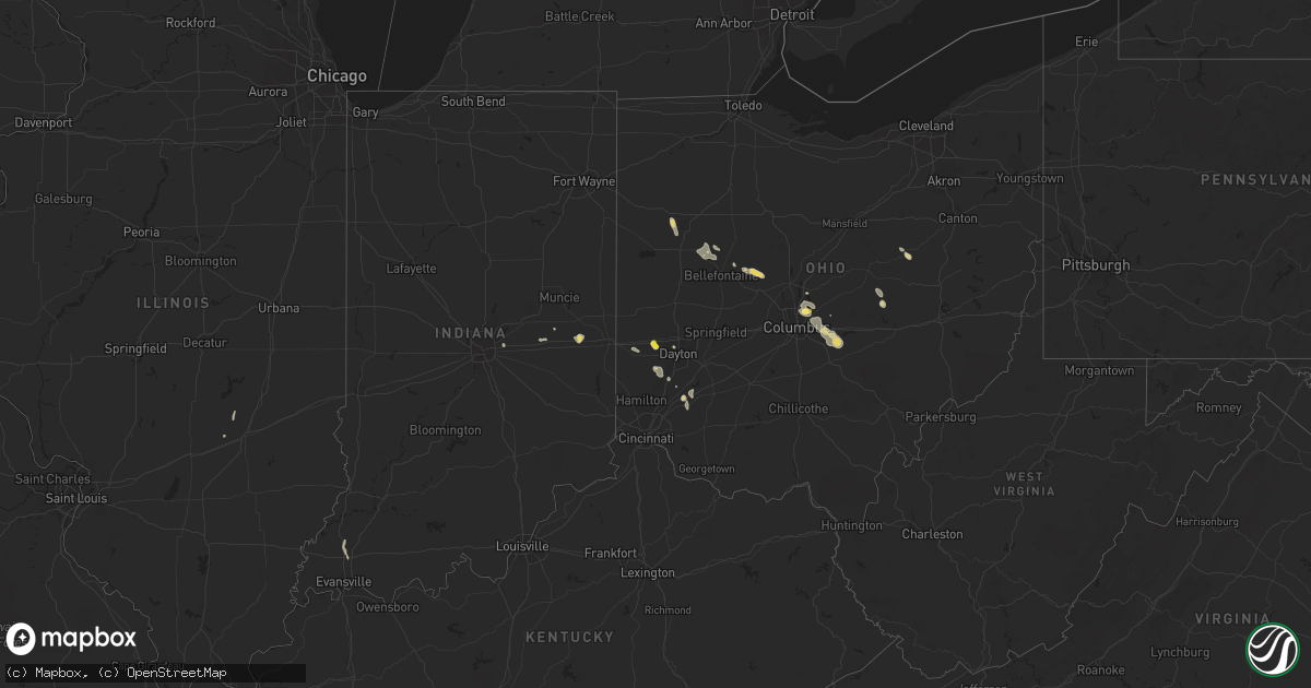 Hail map on June 16, 2018