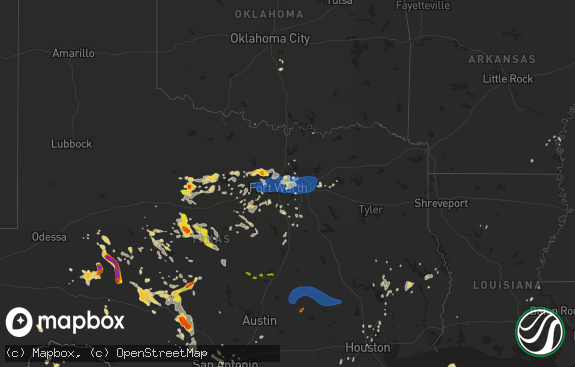 Hail map preview on 06-16-2019