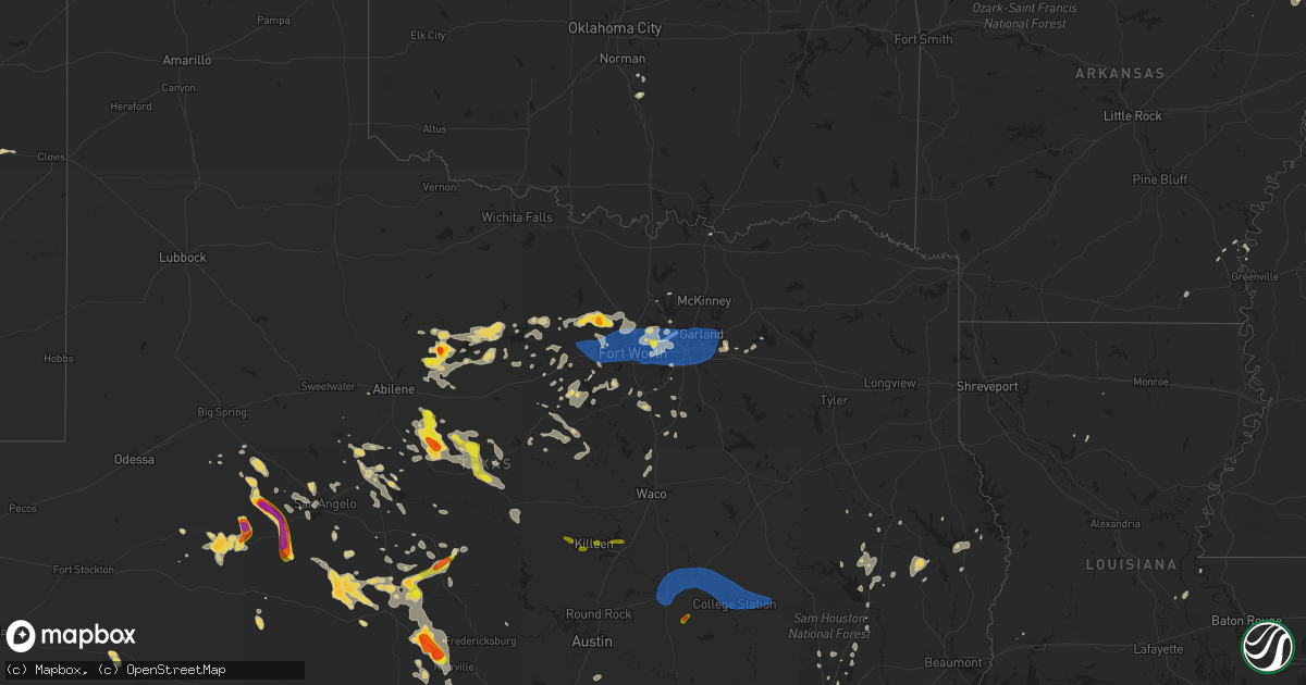 Hail map on June 16, 2019