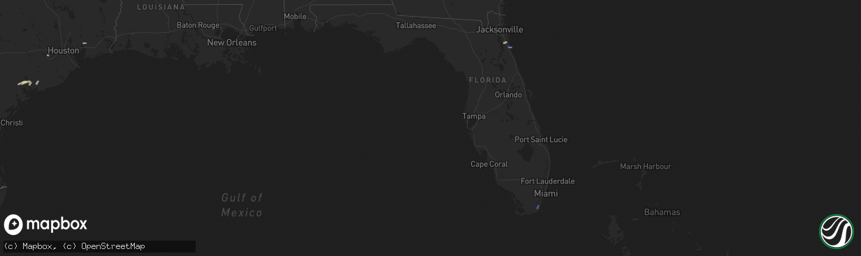 Hail map in Florida on June 16, 2021