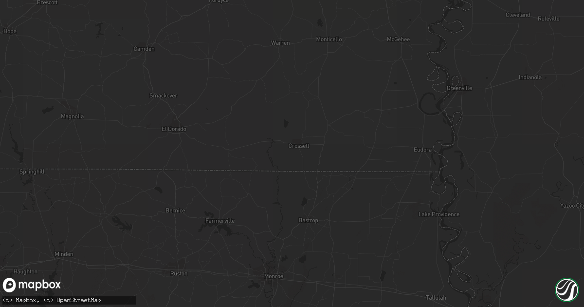 Hail map in Quinton, OK on June 16, 2023