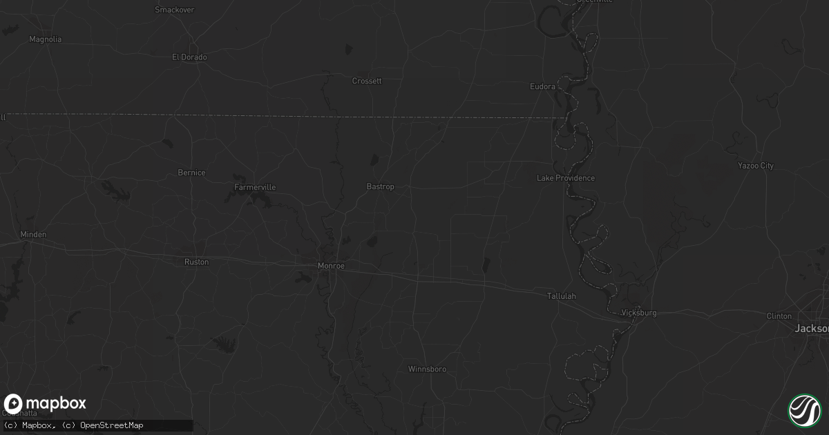 Hail map in Red Oak, OK on June 16, 2023