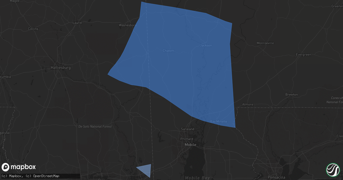 Hail map in State Line, MS on June 16, 2023