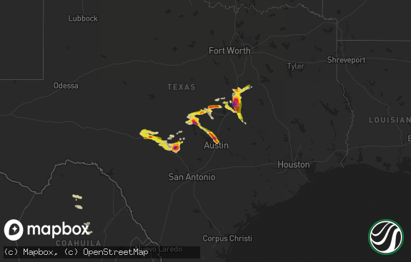 Hail map preview on 06-16-2023