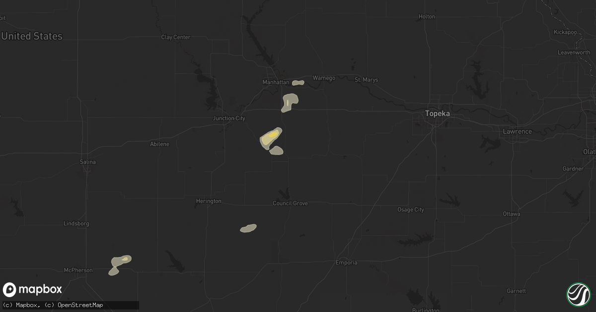 Hail map in Alta Vista, KS on June 16, 2024