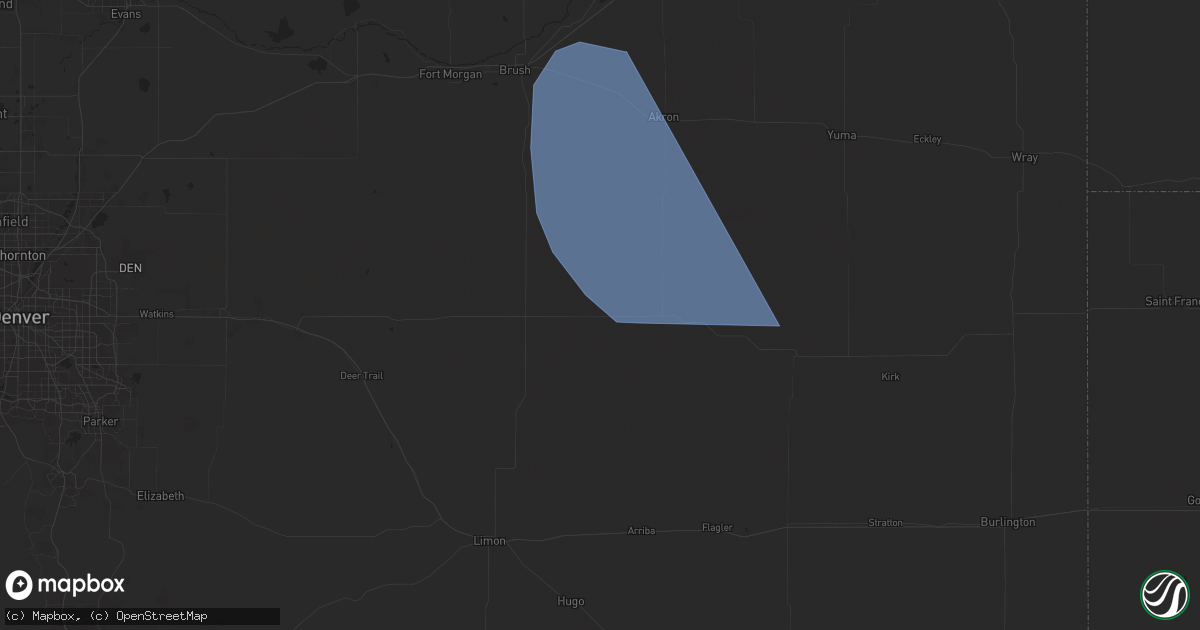 Hail map in Lindon, CO on June 16, 2024