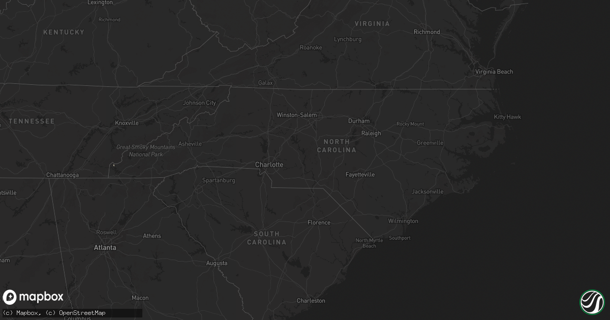 Hail map in North Carolina on June 16, 2024