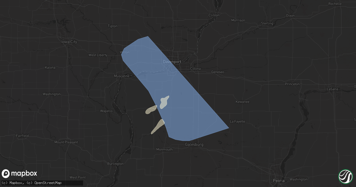 Hail map in Sherrard, IL on June 16, 2024