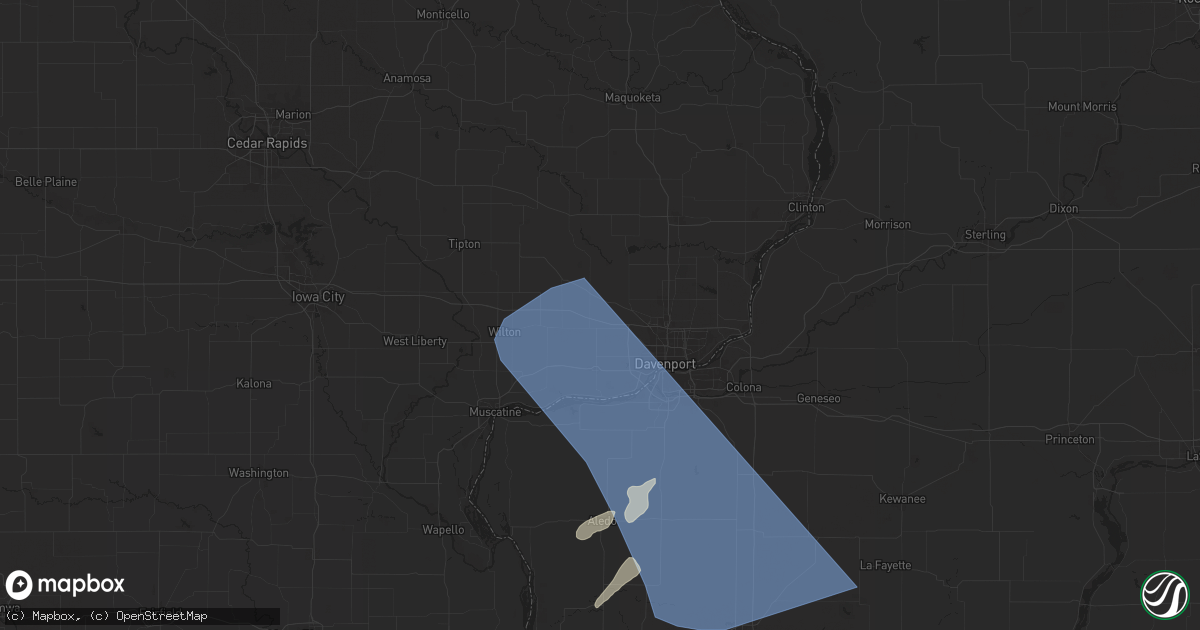 Hail map in Walcott, IA on June 16, 2024