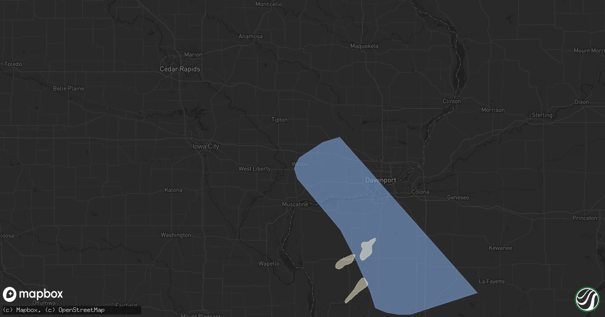 Hail map in Wilton, IA on June 16, 2024