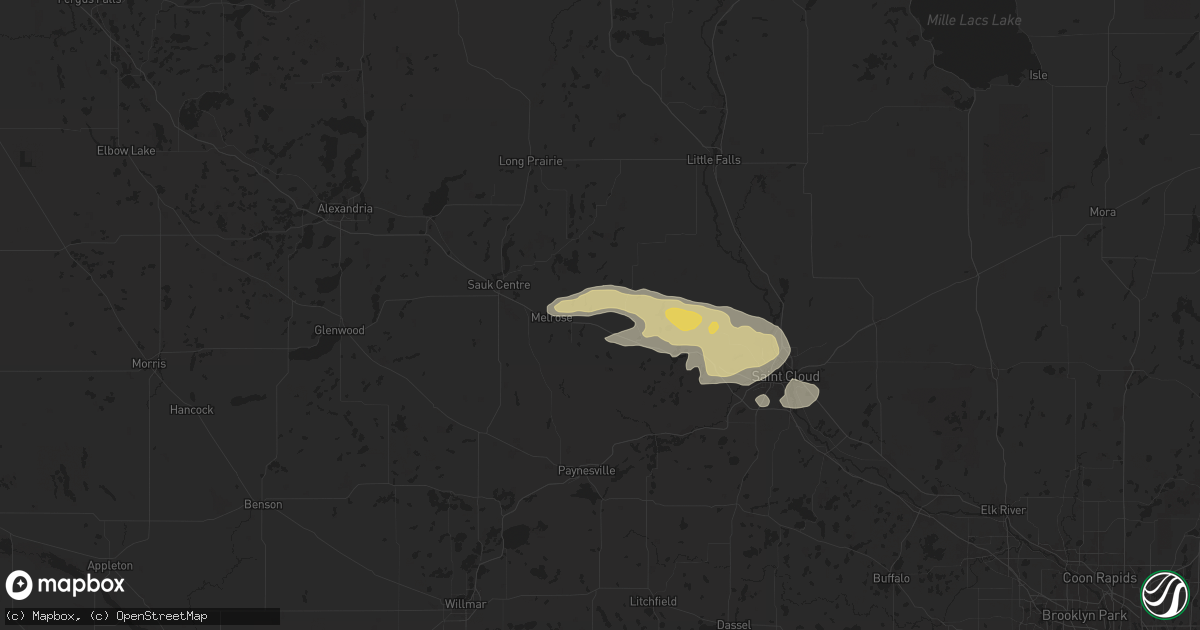 Hail map in Freeport, MN on June 16, 2025