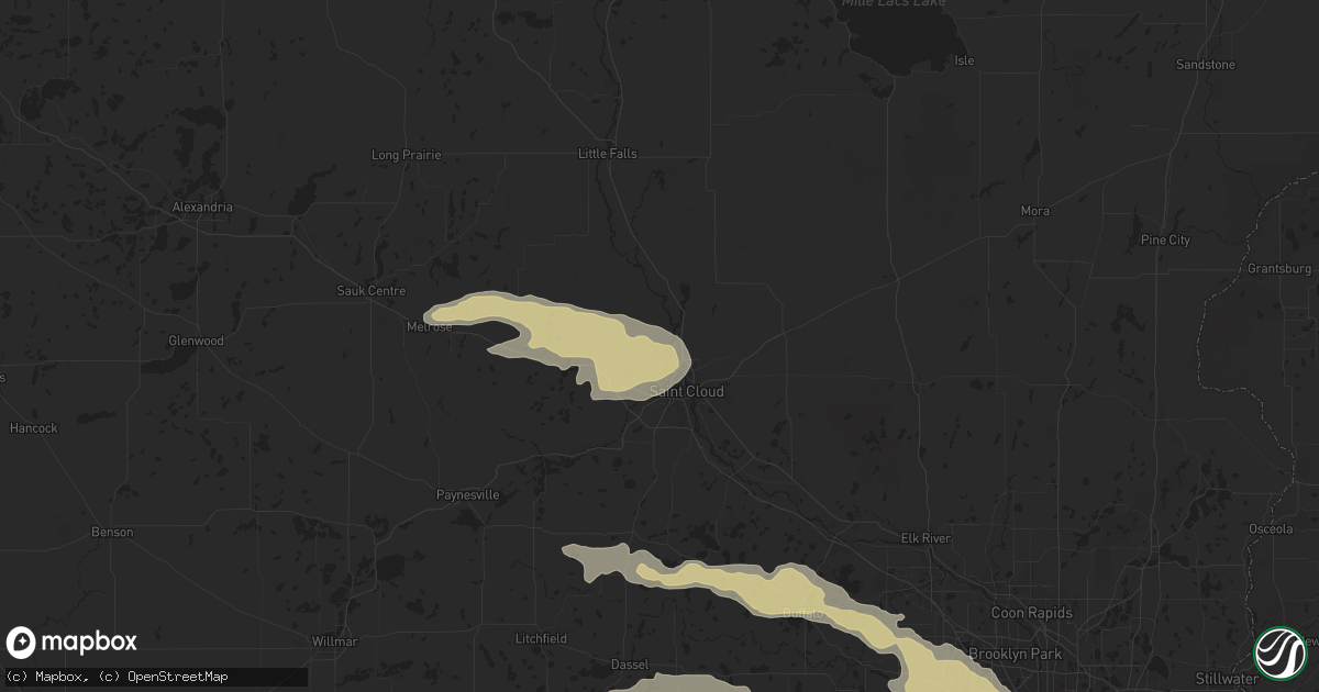 Hail map in Sartell, MN on June 16, 2025